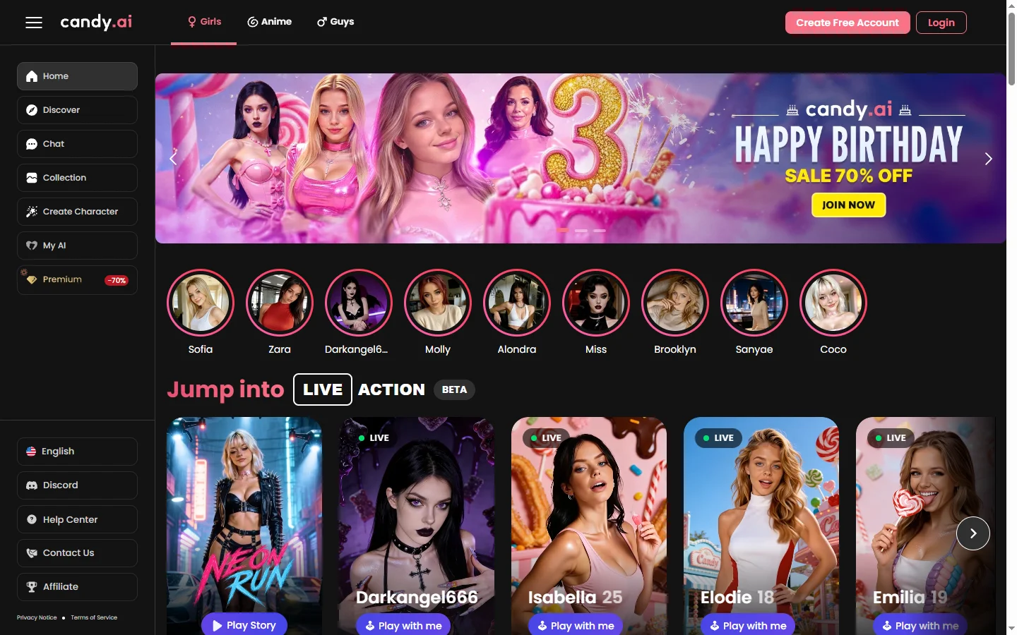 Candy AI screenshot