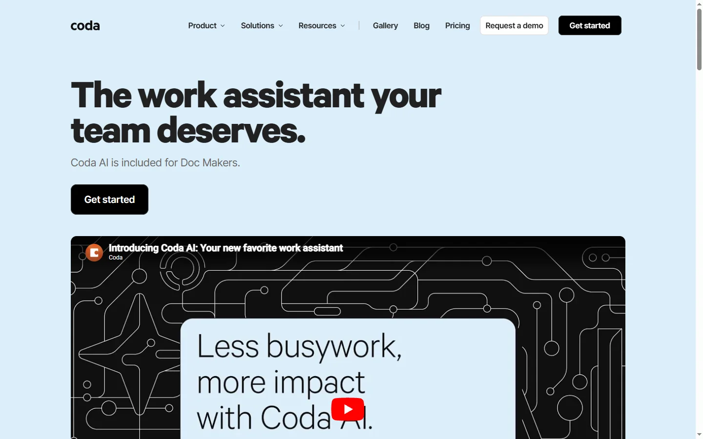 Coda AI screenshot