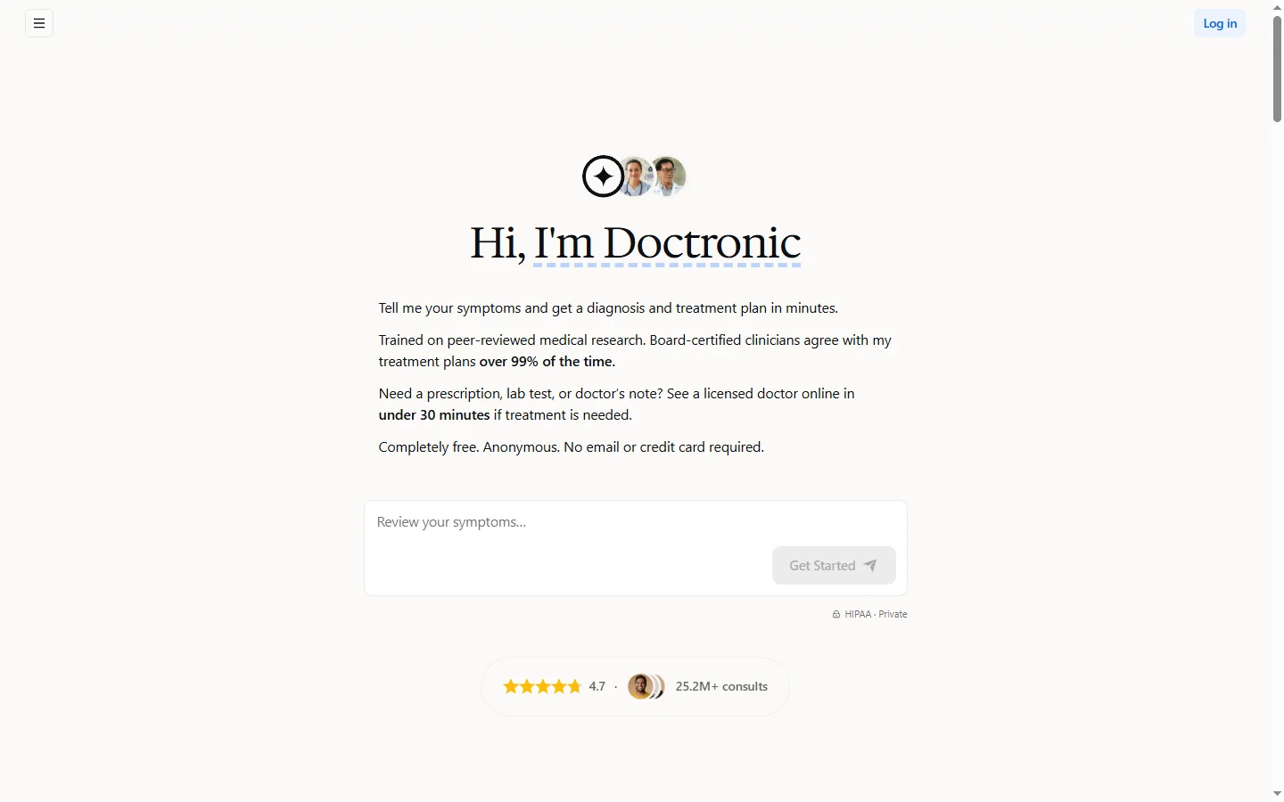 Doctronic screenshot