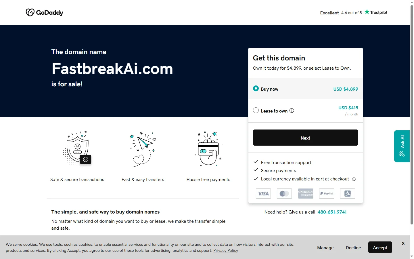 Fastbreak AI screenshot