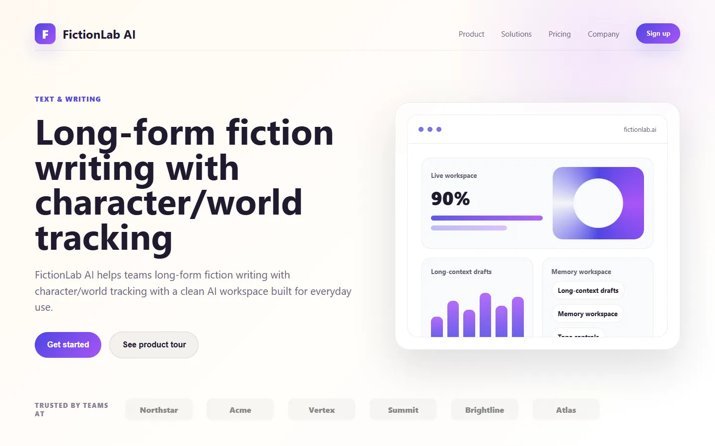 FictionLab AI screenshot