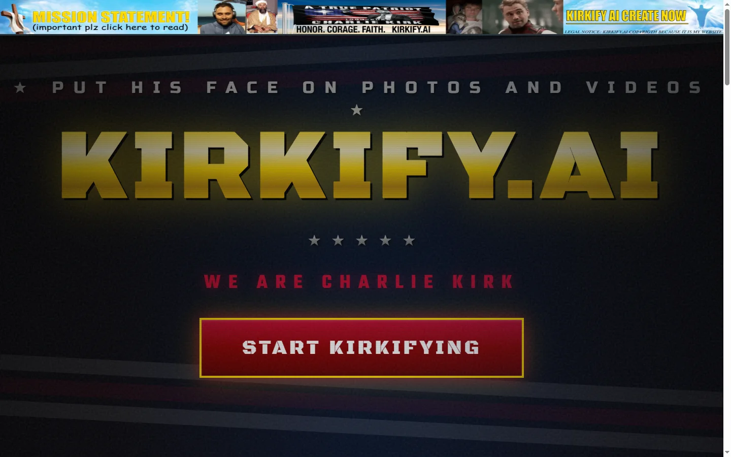 Kirkify AI screenshot