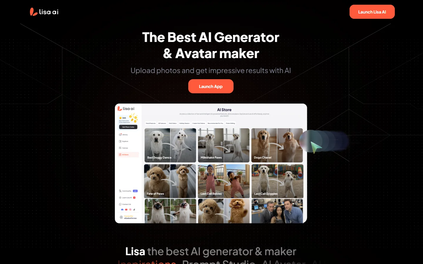 Lisa AI screenshot
