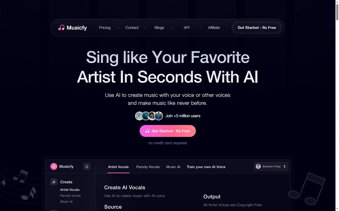 Musicfy AI screenshot