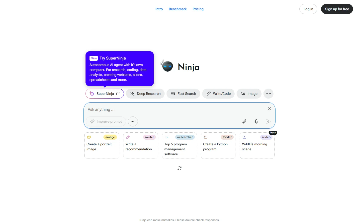Ninja AI screenshot