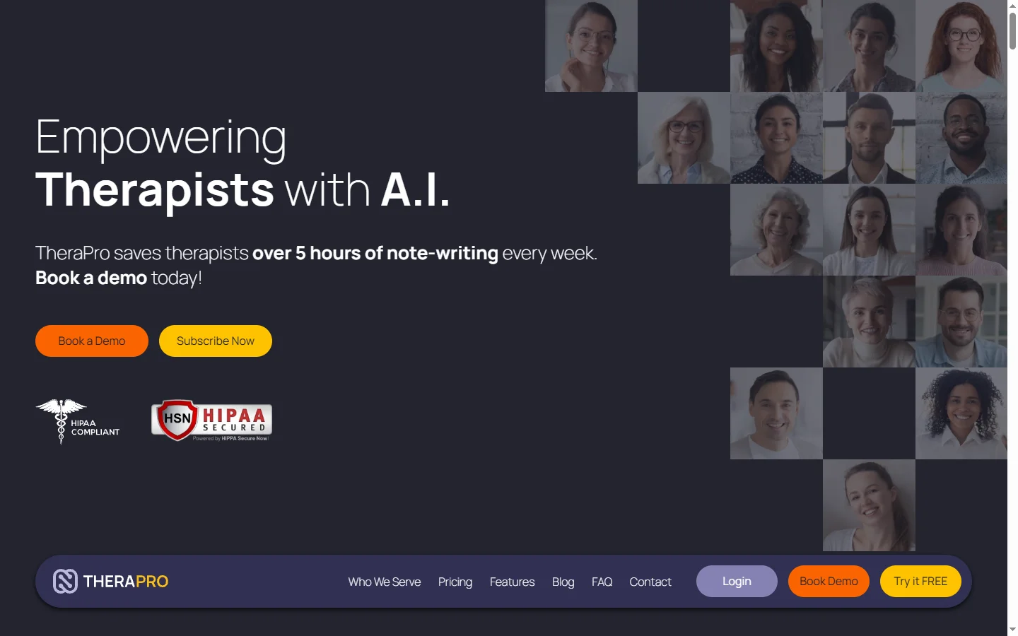 Therapro AI screenshot