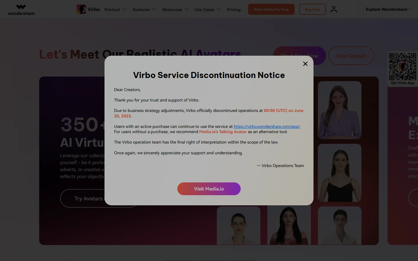 Virbo AI screenshot