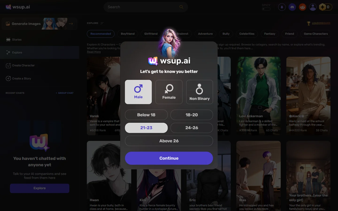 Wsup AI screenshot